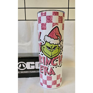 Grinch 20oz Holiday Beverage Tumbler New